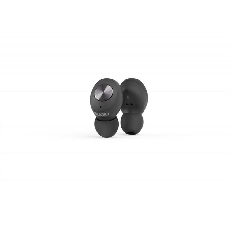 Sudio Tolv True Wireless Earbuds, Compatible with Android and iOS, Features a Microphone on Both Earbuds, Automatic Pairing Between Earbuds and Device, Up to 35 Hours Total Play Time, 10 m Bluetooth Range - Black