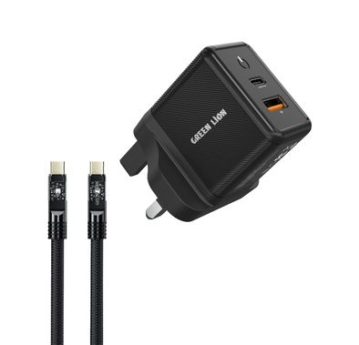 Green Lion 35W GaN Wall Charger with Type-C to Type-C Cab...
