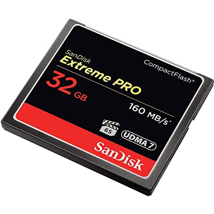 SanDisk Extreme Pro 32 GB 160 MB/s Compact Flash Memory Card - Black/Gold/Red