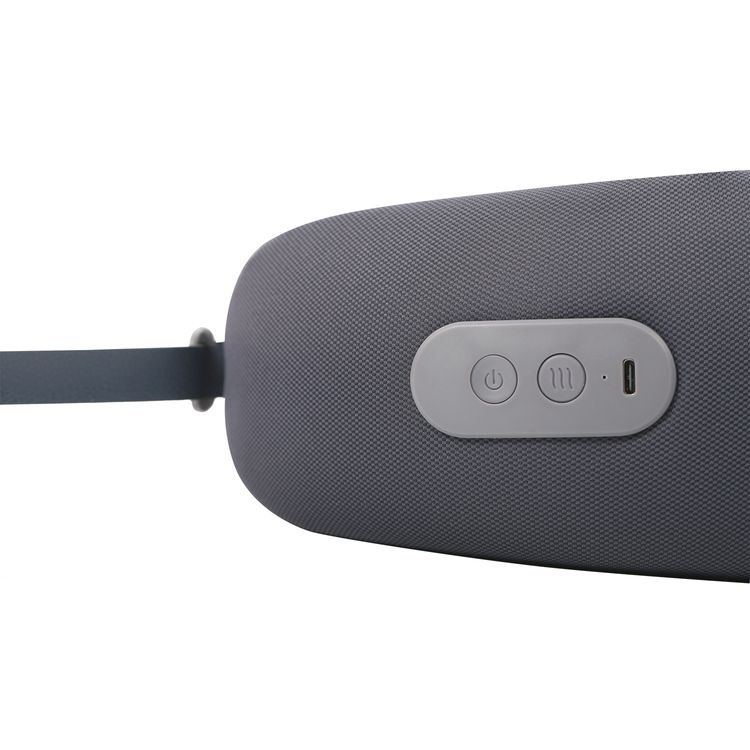 Green Lion Ergonomic Pillow with Neck Massager Function, Quick-Lock Buckle, Breathable Fabric, Quiet Operation, Heat Therapy, Easy to Clean, Powerful Motor, Type-C Charging - Gray