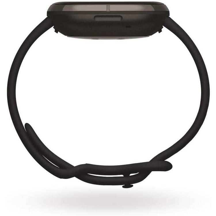 فيتبيت سينس للصحة واللياقة البدنية سوار ساعة ذكية مع نظام تحديد المواقع العالمي (جي بي اس) ، أدوات لصحة القلب ، معدل ضربات القلب على مدار الساعة ، إدارة الإجهاد واتجاهات درجة حرارة الجلد ، مقاومة للماء وتتبع السباحة