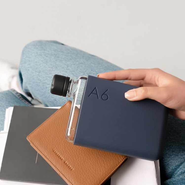 Memobottle A6 Silicone Sleeve with Thermal Insulation, Non-Toxic Material, Drop Protection, Matte Finish, Soft & Stylish - Midnight Blue