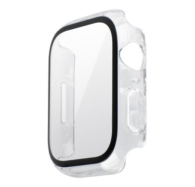 Uniq Legion Case with 9H Tempered Glass Screen Protection for Apple Watch - Clear - 45 MM