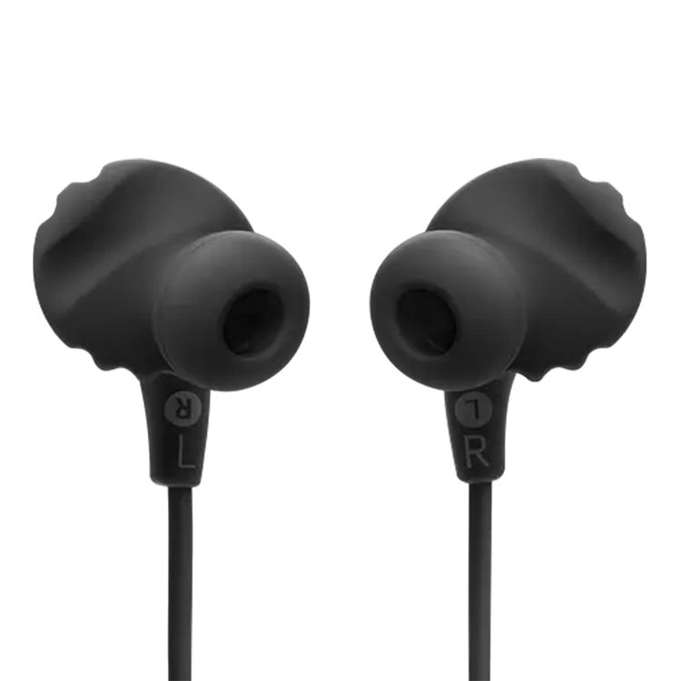 سماعات JBL Endurance Run 2 الرياضية اللاسلكية، IPX5، بلوتوث 5.0، ميكروفون مدمج، جهاز تحكم عن بعد في الكابل - أسود