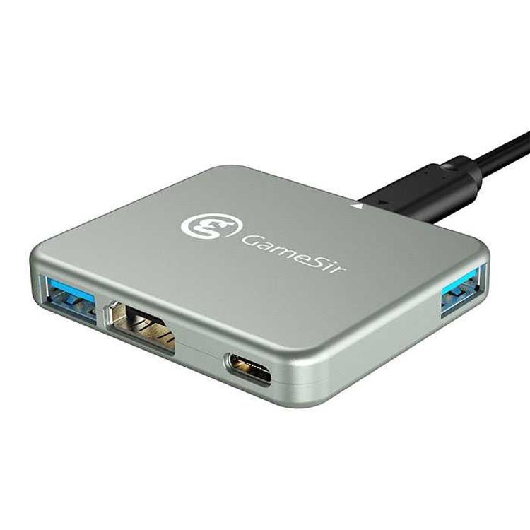 GameSir GTV130 5-Port USB Hub, 5V/2A charger, High Speed Transmission, HDMI Port, Support 4K HD Display, Compact & Light, Convenient to Carry, Support PD Fast Charging