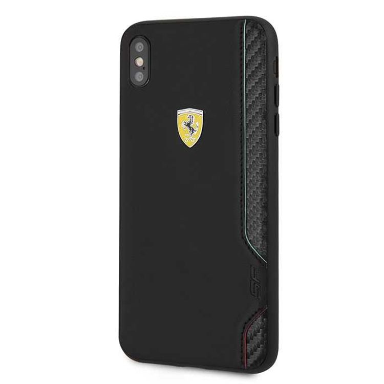 CG MOBILE Ferrari On Track PU Rubber Hard Phone Case Compatible for iPhone Xr (6.1") Mobile Case Officially Licensed