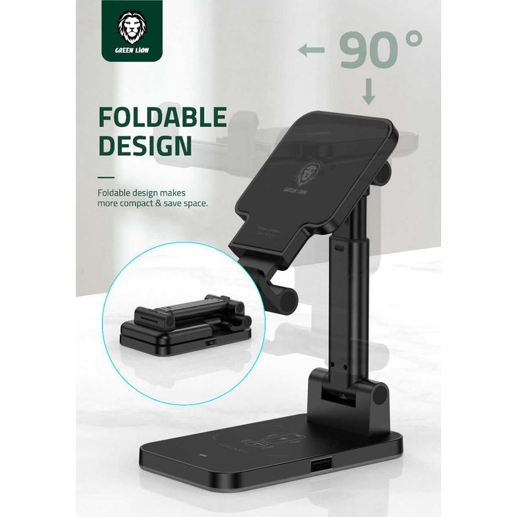 Green Lion 4 In 1 Magnetic Charger - Black