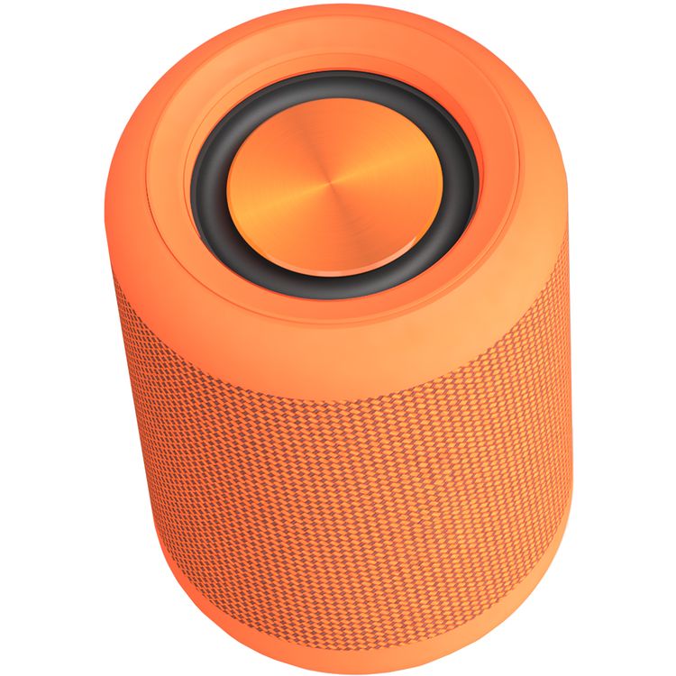 Porodo Soundtec Outdoor Speaker with Flexible Audio Input & Deep Bass, Up to 8 Hours Working Time, 1800mAh Battery Capacity, 40mm Driver Size, Water-Proof, Portable Design - Orange