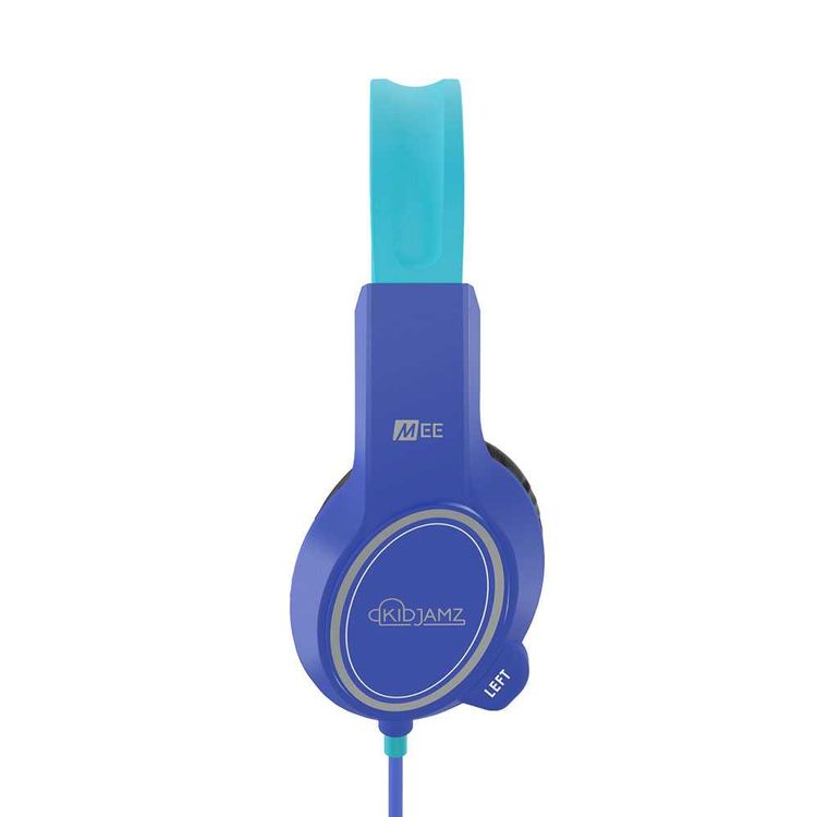 MEE Audio KidJamz 3 Child Headphones with Crystal-clear Sound, Child-safe Materials, Ultra-flexible and Impact-resistant Headband, 20 Hz to 20 kHz Frequency Range, 1.2m Cable Length - Blue