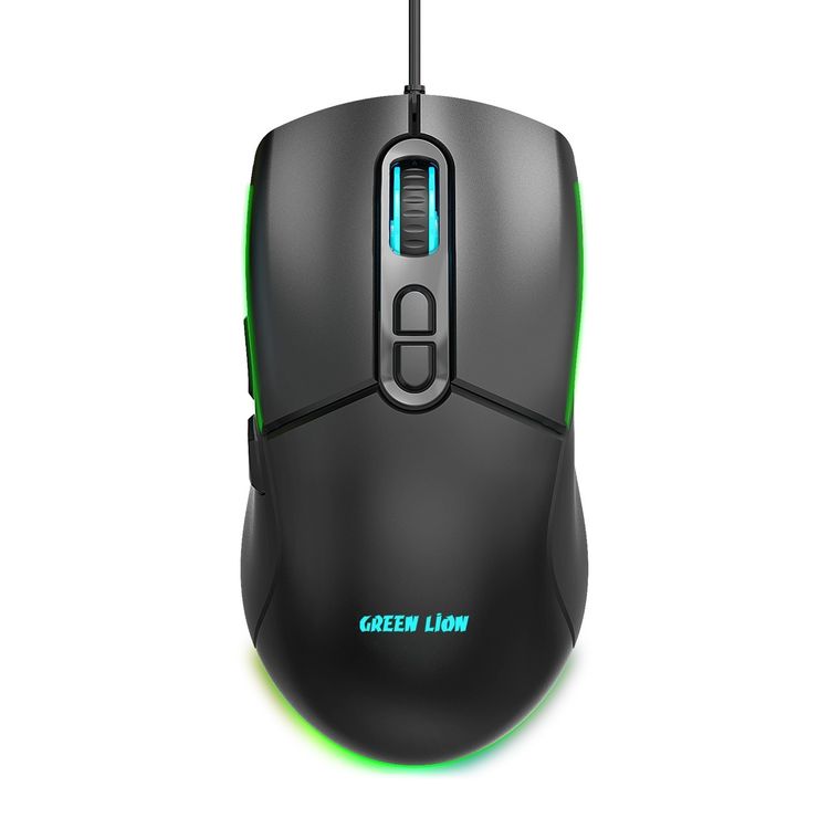 Green Lion GK-400 RGB Gaming Keyboard and Mouse, Adjustable Brightness, 7 Color Backlighting, Black