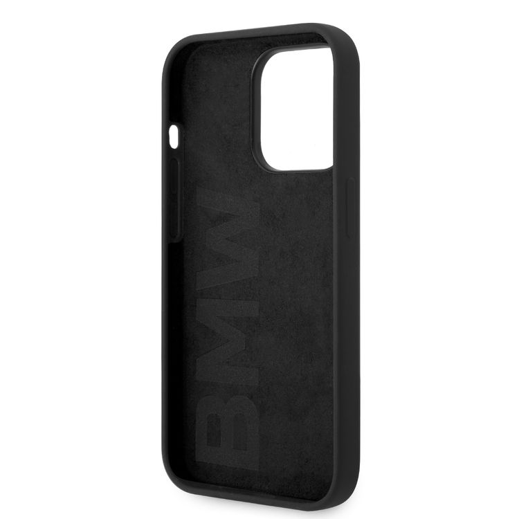 BMW Silicone Case with Metal Logo for iPhone 15 Pro Max