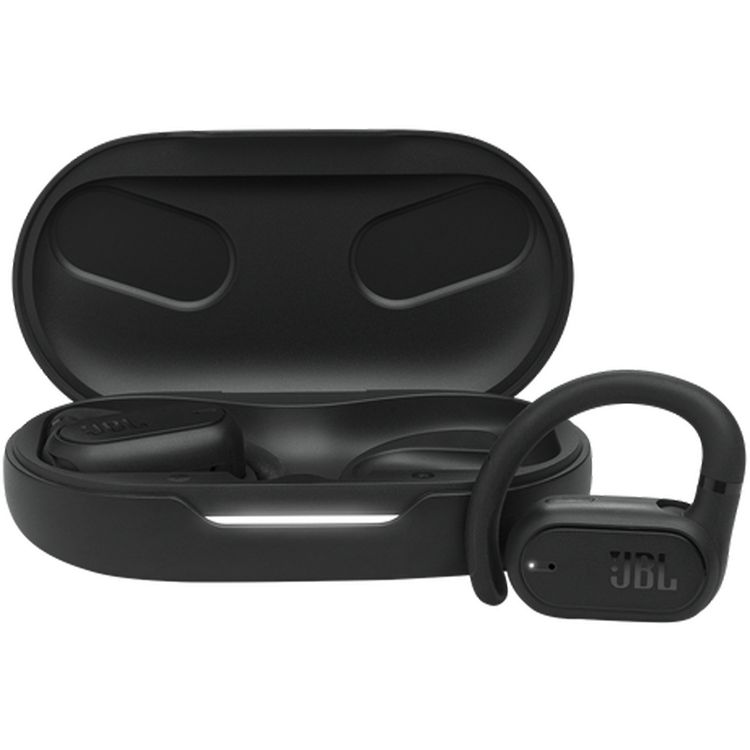 JBL Soundgear Sense True Open Ears Headphones, 24h Working Time, Bluetooth 5.3, Crisp & Clear Calls, Multi-Point Connection, Enhanced Dynamic Sound, Detachable Neckband - Black 