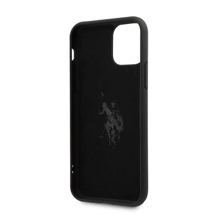 CG Mobile U.S. Polo Assn. Liquid Silicone Hard Case Vertical Logo for iPhone 12 / 12 Pro (6.1") Officially Licensed, Premium Liquid Silicone Hard Case, Dirt Proof, Shock Resistant