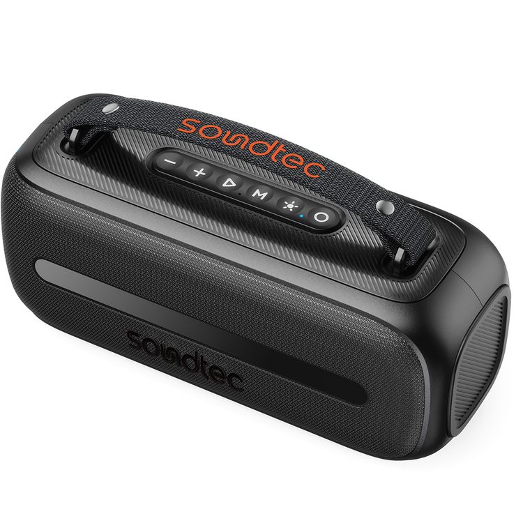 Porodo Soundtec Gala Lite Portable RGB Speaker with Wireless Microphone, Up to 6.5 Hours Play Time, FM Radio Function, Multi-Function Control, 24W Rated Power, 3600mAh Battery, Immersive Stereo Sound, Bluetooth Version 5.3 - Black