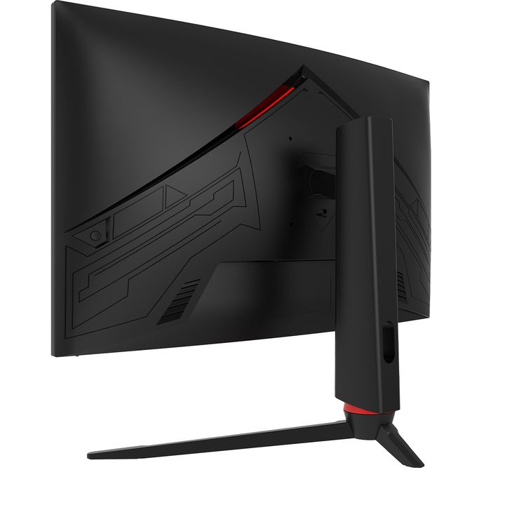 Porodo Gaming 27" 240Hz Curved Gaming Monitor Adjustable Rotating Stand - Black - 27 Inch