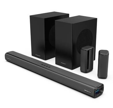 Powerology 5.2.4CH Home Theater Soundbar with Dolby Atmos...