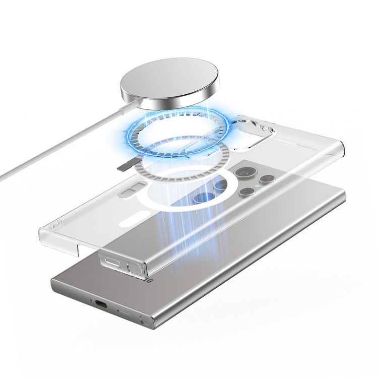 Green Lion MagSafe Delgado PC Case for Samsung Galaxy S24 Ultra with Precise Cutouts, Anti Fingerprint & Anti Yellowing, Eco-Friendly Material, HD Clarity, Daily Protection - Clear