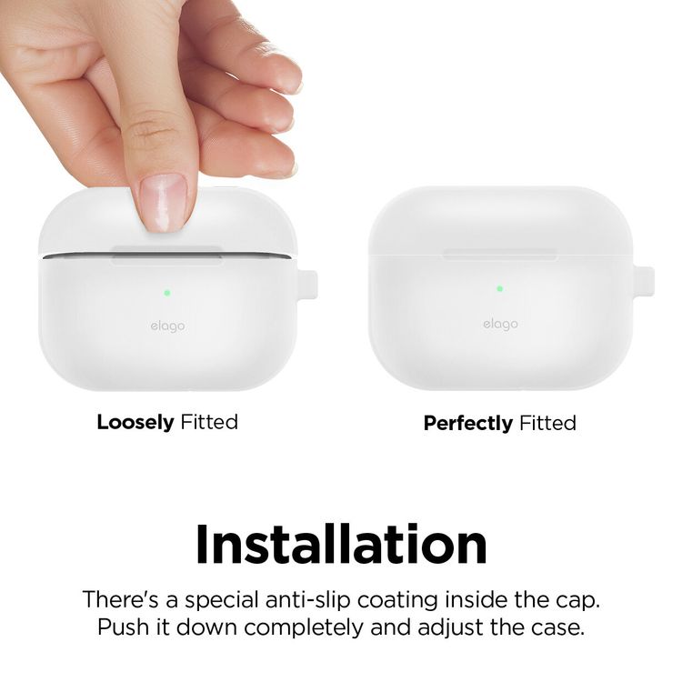 Elago Slim Hang Case for Apple Airpods Pro - Night Glow Blue
