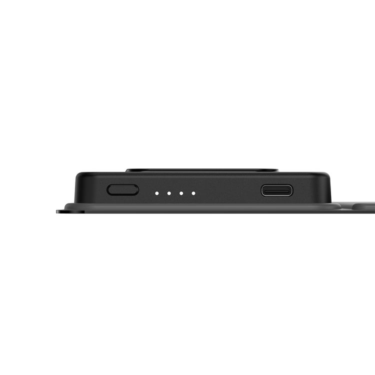 Porodo 8000mAh Folding 4-Device Charger with 10W Wireless Output, Fast Charging Support, 20W Power Delivery, Folding Design, Wide Compatibility - Black