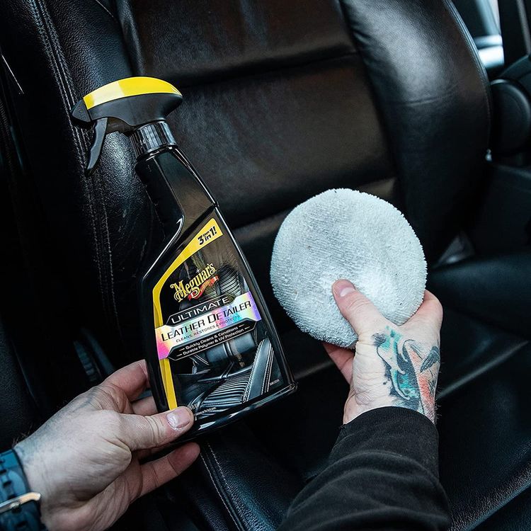 Meguiar’s Ultimate Leather Detailer, Leather Cleaner, Leather Conditioner, UV Protection