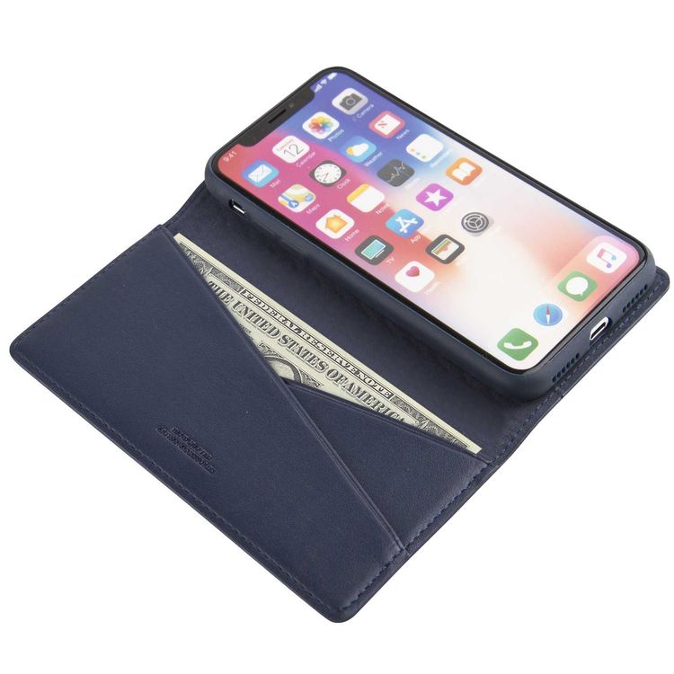iPhone X Case Viva Madrid VIVA-IPXFC-TJDBLU Tejido Folio iPhone X Case - Blue