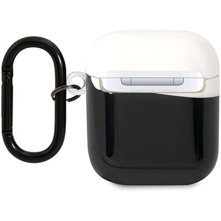 BMW Motorsport AirPods 1&2 Case with Transparent Lid, Scratch, Shock and Impact Protections, Easy to Install, Snap-on Design, Fingerprint Resistant Surface  - Black