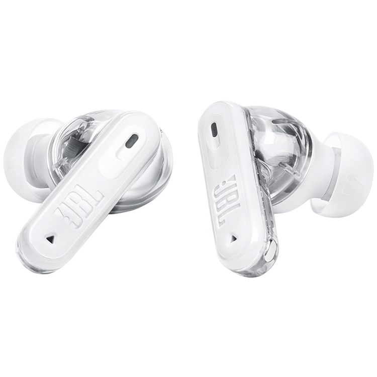 JBL Tune Beam 2 True Wireless Noise Cancelling Earbuds with Multi-Point Connection & Fast Pair Enabled by Google, JBL Headphones App, 48 Hours Battery Life - Ghost White