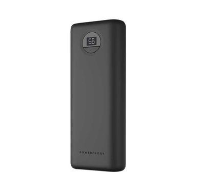 Powerology Portable Compact Power Bank 20000mAh 30W - Black