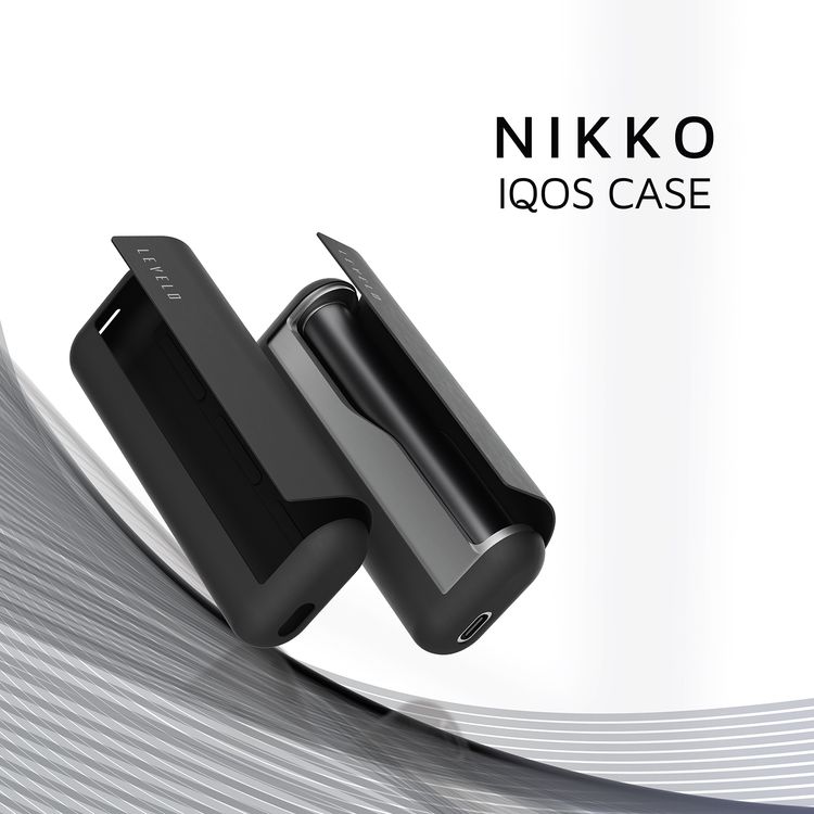 Levelo Nikko Silicone Case For IQOS Iluma Prime 2023, Slip-Resistant, Smooth Silicone Finish, Ultra Slim, Water, Impact & Dust Resistant - Black 