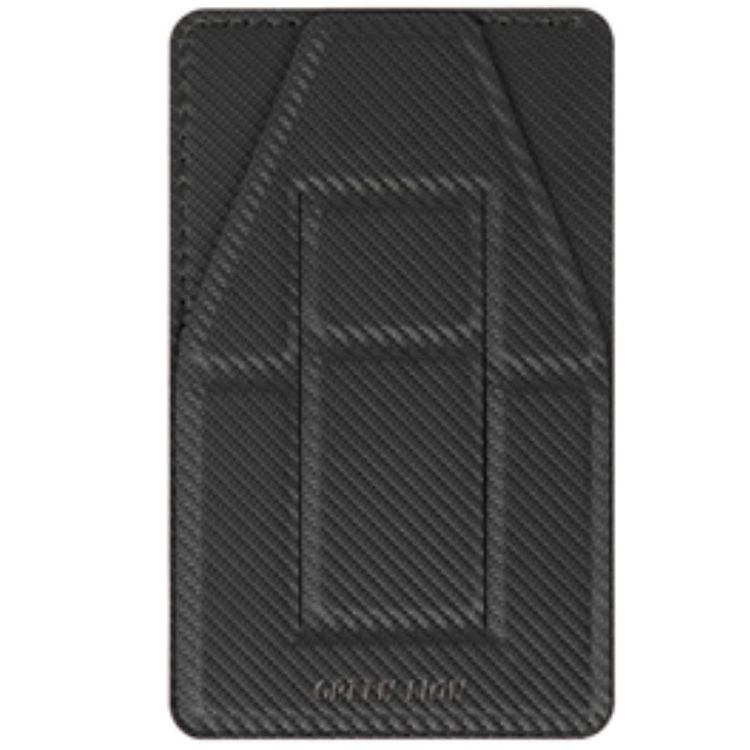 Green Lion MagSafe Leather Mobile Phone Stand - Black