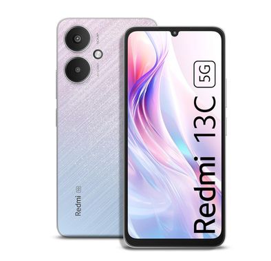 هاتف Xiaomi Redmi 13C الذكي الإصدار الهندي، ذاكرة وصول عشوائي 6 جيجابايت، سعة تخزين 128 جيجابايت، شبكة 5G، شريحتي اتصال، كاميرا مزدوجة، مستشعر بصمة الإصبع، نظام تحديد المواقع العالمي (GPS)، بلوتوث 5.3 - فضي ستارتريل