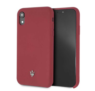 Maserati Silicone Hard Case for Apple iPhone Xr - Red
