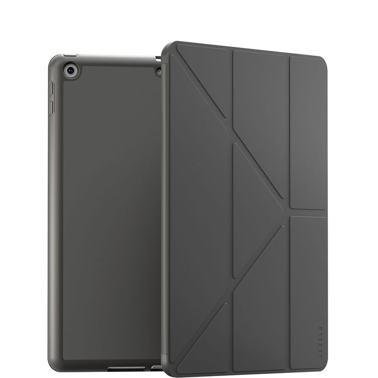 Levelo Elegante Hybrid Leather Magnetic Case for iPad Air 10.2" - Black