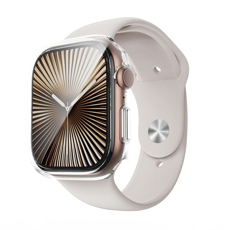 Green Lion Guard Plus PC Case for Apple Watch 42mm, Scratch Resistance, Anti-Fingerprint, Shock Proof, Easy Installation, Ultra Lightweight, Touch Sensitivity - Clear
