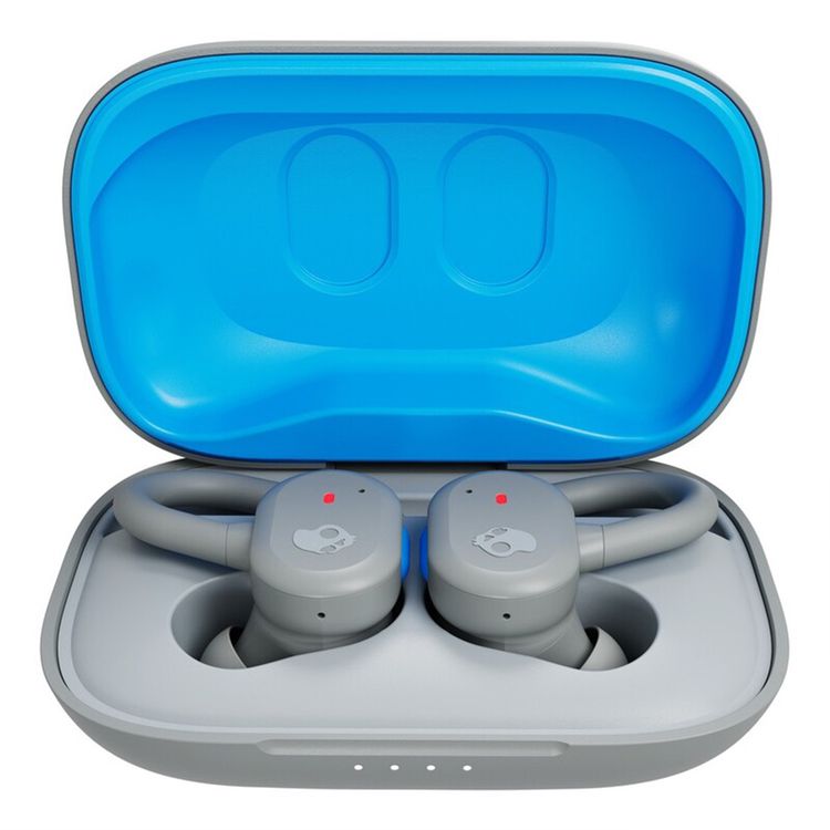 Skullcandy Push Active True Wireless in-Ear Earbuds, Call, Track & Volume Controls, Dual Noise-Reducing Microphones, 44 Hours Total Battery Life, 6 mm Driver Diameter - Blue/Gray