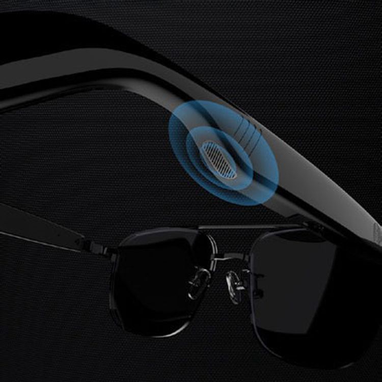 Porodo Lifestyle Vista Smart Audio Glasses with Built-in Microphone, 8 Hours Playtime, Type-C Charging Interface, UV400 Protection, Bluetooth Version 5.4, 15m Transmission Range, 2×80mAh Battery Capacity, Touch Control, Instant Touch Activation, Open-Ear Audio - Black 