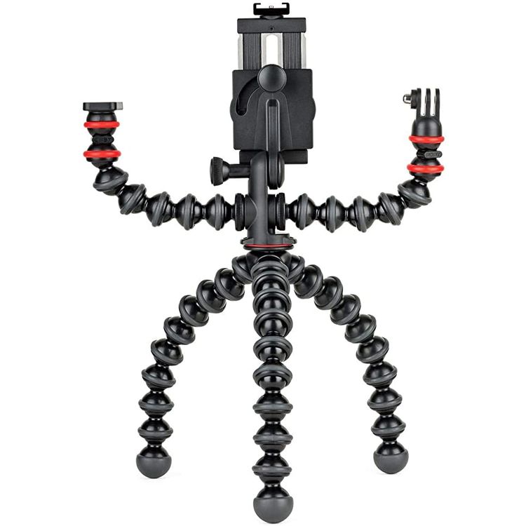 JOBY GorillaPod Mobile Rig for Smartphones, Lights and Camera - Black/Charcoal/Red
