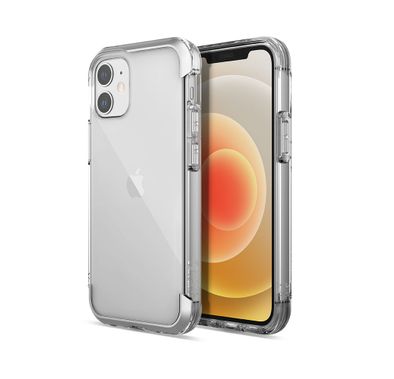 X-Doria Raptic Air Sleek Case Compatible for iPhone 12 Mini (5.4") with Wireless Charging - Clear