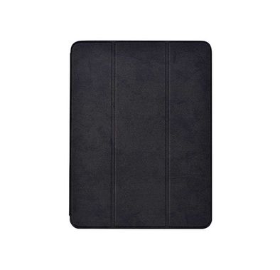 Comma Leather Case with Pencil Slot for Apple iPad Pro 12.9" (2021), Shock & Scratch Resistant, Shock & Drop Protection, Camera Protection, Easy Access to All Ports - Black