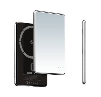 Green Lion Mirror Design 5000mAh Power Bank with LED Indi...