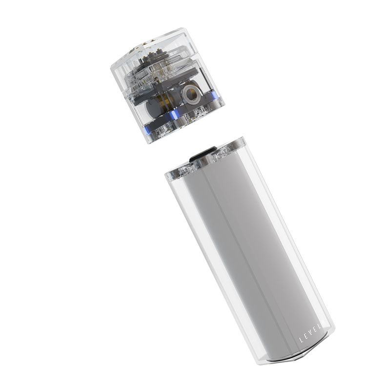 باوربانك Levelo SwapCell Pro بسعة 15000mAh مع ملحقات، 3 خلايا بطارية، قوة مغناطيسية قوية، ولاعة قوسية ورؤوس مصباح يدوي، خلية بطارية واحدة ورأس متضمن، شحن سريع - شفاف