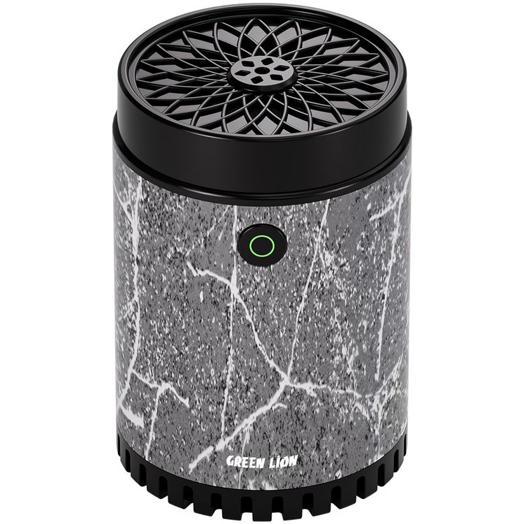 Green Lion Classic Bakhour with Auto-Off Function, 20W Power, Up to 18 Burning Cycles, 400-450°C Heating Temperature, ABS Material, 2 Hours Recharge Time, Strong Fragrance, Fast Burning - Gray