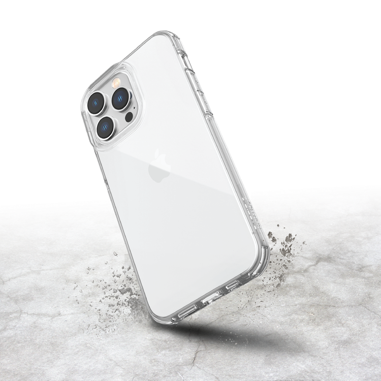 X-Doria Raptic clear, Shock Absorbing Protection, Compatible with iPhone 14 Pro - Clear