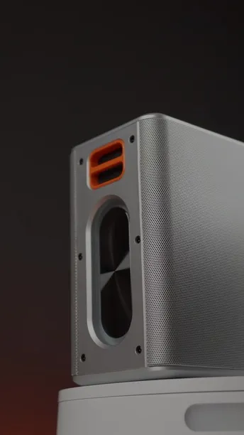 Porodo Soundtec Quantum 2.2 Channel Portable Speaker, 12h Playtime, Bluetooth 5.0, Multi-Band Equalizer, 3.5mm Audio Cable, Power Bank Function, Water Resistant