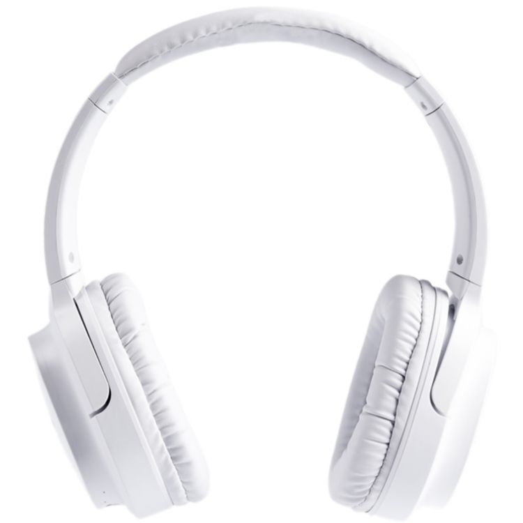 Green Lion SanSiro Wireless Headphones, 300mAh Battery Capacity, 30 Hours Play Time, 2.5 Hours Charging Time, 10m Transmission Distance, Built-in Microphone, Lightweight, AUX Port - White