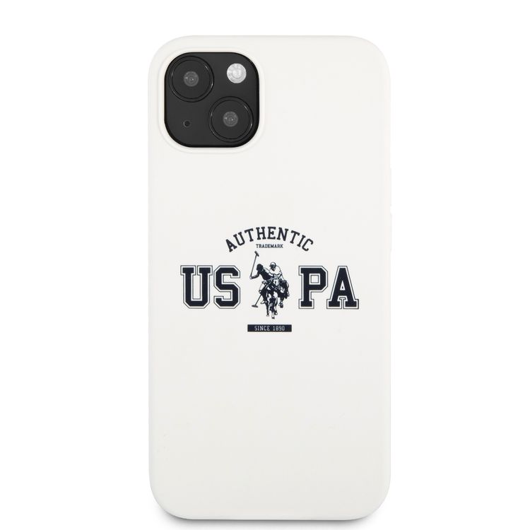CG MOBILE U.S. Polo Assn. Liquid Silicone Authentic Logo Compatible for iPhone 13 (6.1")  Drop Resistant, Easy Access to All Ports, Anti-Scratch, & Shock Absorption Protective