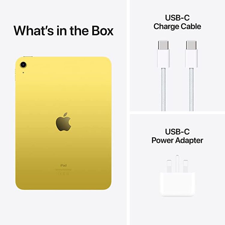 iPad 2022 10.9 بوصة الجيل العاشر (Wi-Fi + Cellular) - الأصفر - 64 جيجابايت