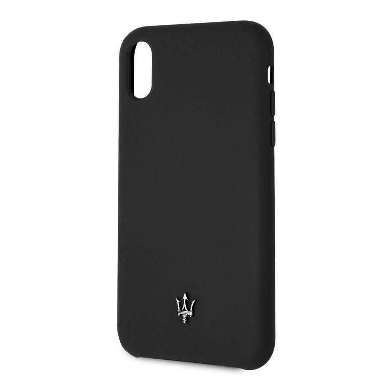 Maserati Silicone Hard Case for Apple iPhone Xr - Black