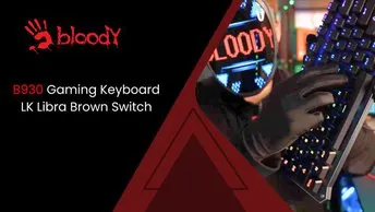Bloody B930 Light Strike Optical Gaming Keyboard in UAE | Self-Customize RGB Animation - Black | (B930)