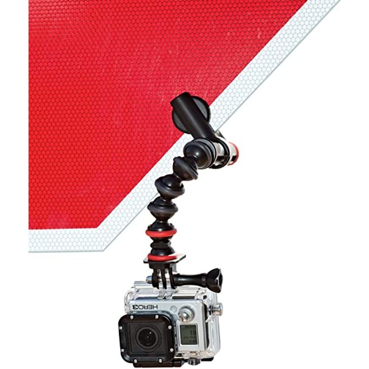 Joby JB01280-BWW Action Clamp and GorillaPod Arm Tripod (Black/Red)